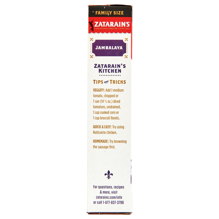 Zatarain's® Family Size Jambalaya Rice Dinner Mix, 12 oz