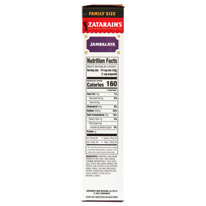 Zatarain's® Family Size Jambalaya Rice Dinner Mix, 12 oz