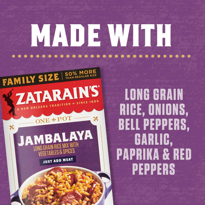 Zatarain's® Family Size Jambalaya Rice Dinner Mix, 12 oz