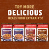 Four boxes of Zatarain's one-pot meals: Jambalaya, Jambalaya (reduced sodium), Red Beans &amp; Rice, and Dirty Rice.
