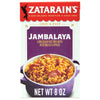 A box of Zatarain's Jambalaya mix with a picture of the prepared dish.