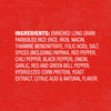 A list of ingredients for a product containing rice spices and other ingredients.