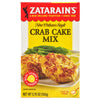 A box of Zatarain's New Orleans Style Crab Cake Mix with a picture of crab cakes on the front.