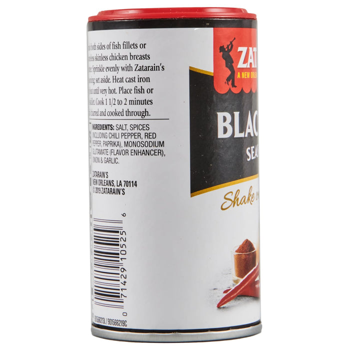 A can of Zatarain's Blackened Seasoning.