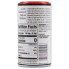 Zatarain's Blackened Seasoning nutrition facts label.