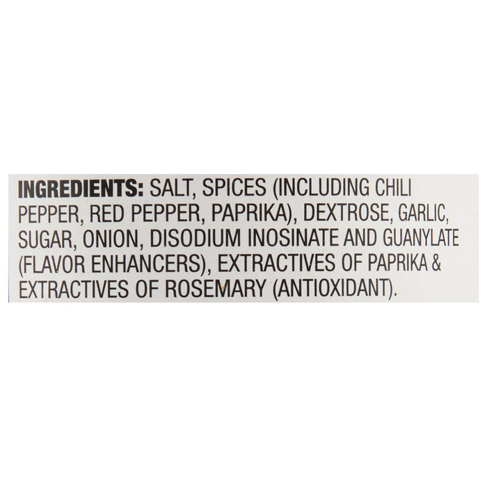 A list of ingredients for a seasoning blend.