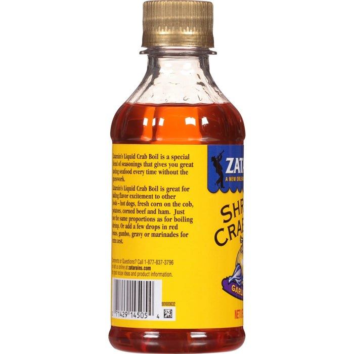 A bottle of Zatarain's Shrimp and Crab Boil.