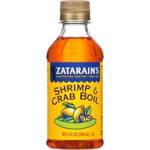 A bottle of Zatarain's Shrimp &amp; Crab Boil Lemon seasoning.