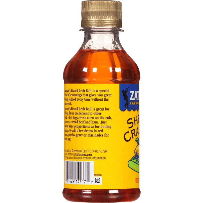 A bottle of Zatarain's Liquid Crab Boil.
