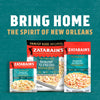 Three boxes of Zatarain's New Orleans Style Shrimp Alfredo pasta.