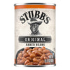 A single can from a package of Stubb'S Original Baked Beans, Canned Beans, 15.5 Oz., 12-Count, features a label with a portrait of C.B. Stubblefield and a bowl of baked beans.