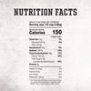 The nutrition facts label for Stubb'S Original Baked Beans, Canned Beans, 15.5 Oz., 12-Count, indicates that one serving contains 150 calories.