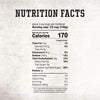 The nutrition facts infographic for Stubb'S Sticky Sweet Baked Beans, Canned Beans, 15.5 Oz. shows that one serving contains 170 calories.