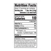 The nutrition facts label for Mccormick Regular Meat Loaf Seasoning Mix 1.25 Oz lists 10 calories per 1 teaspoon serving.