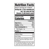 The nutrition facts label for the Mccormick Regular Sauce And Seasoning Mix Envelope 1.5 Oz shows that one serving contains 20 calories and 420mg of sodium.