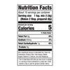 The nutrition facts label for Mccormick Regular Seasoning Mix 1 Oz, indicating that one serving of 1 teaspoon of mix contains 5 calories, 65 milligrams of sodium, and 1 gram of total carbohydrates.