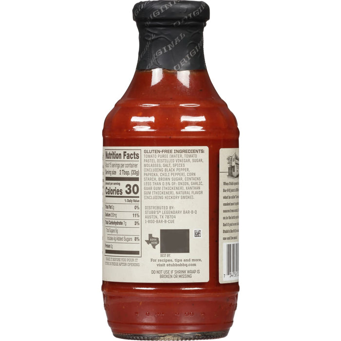 Stubb's® Original Barbecue Sauce, 18 oz