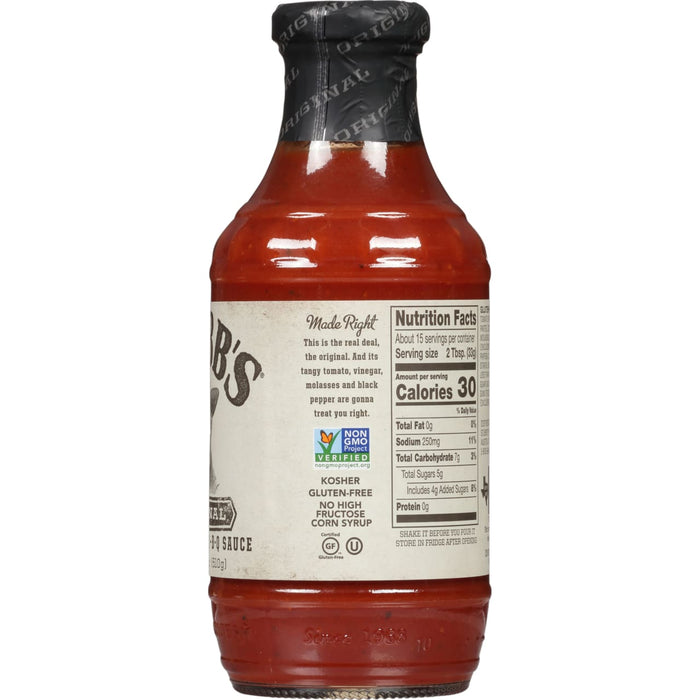Stubb's® Original Barbecue Sauce, 18 oz