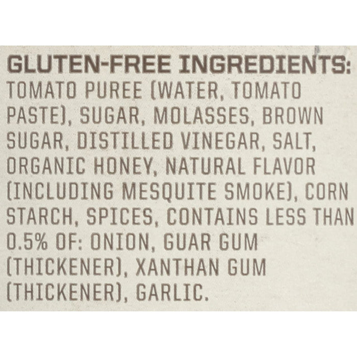 A list of gluten-free ingredients for a product.