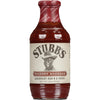 A bottle of Stubb's Hickory Bourbon Legendary Bar-B-Q Sauce.