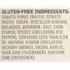 A list of gluten-free ingredients for a product.