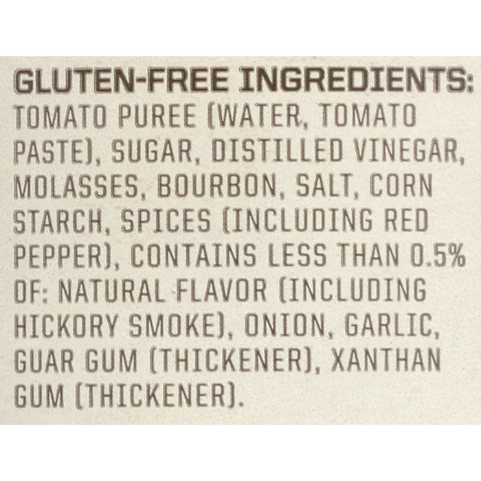 A list of gluten-free ingredients for a product.
