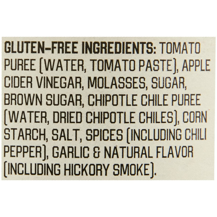 A list of gluten-free ingredients for a product.
