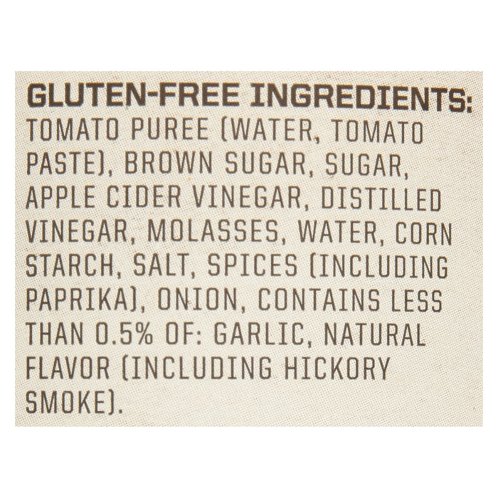 A list of gluten-free ingredients for a product.