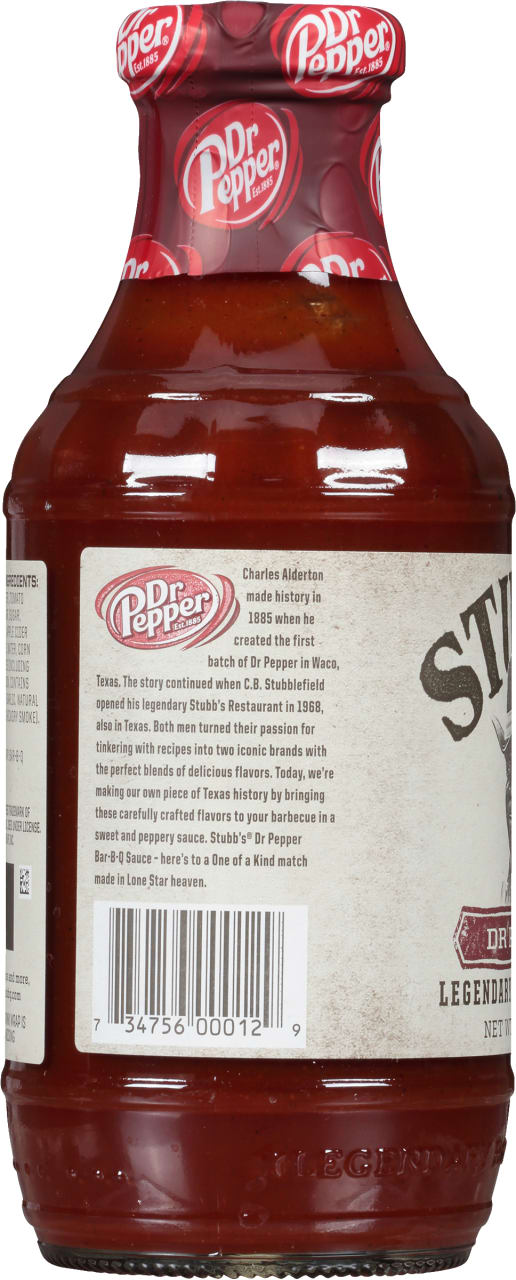Stubb's® Dr Pepper Barbecue Sauce, 18 oz