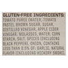 A list of gluten-free ingredients for a product.