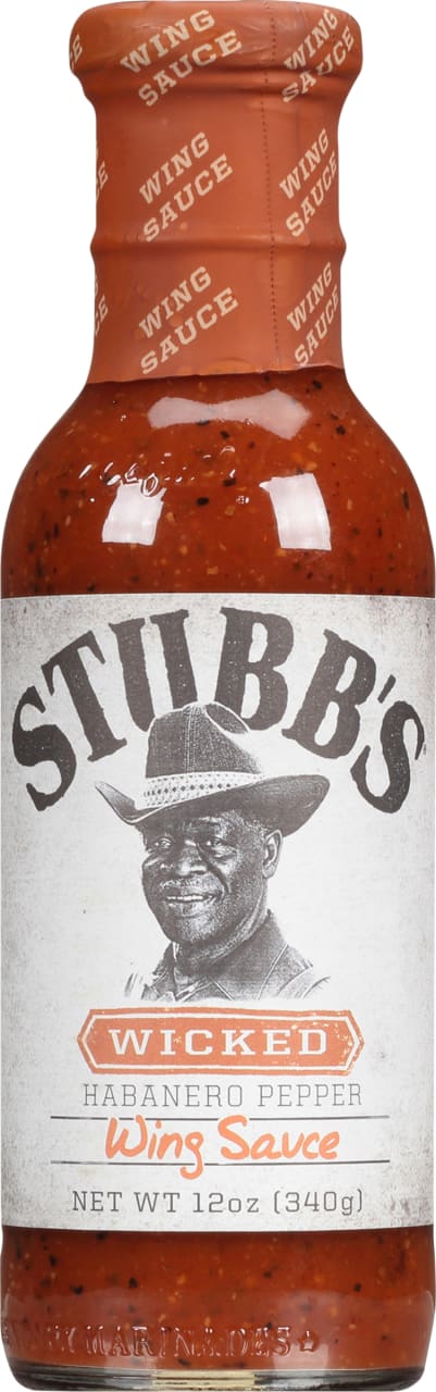 Stubb's® Wicked Habanero Pepper Wing Sauce, 12 oz