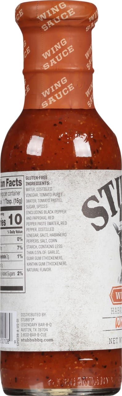 Stubb's® Wicked Habanero Pepper Wing Sauce, 12 oz