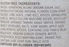 A list of gluten-free ingredients for a product.