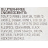 A list of ingredients for a gluten-free product.