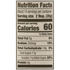 A nutrition facts label for Stubbs Sweet Honey and Spice Barbeque Sauce Glass Bottle 18 Oz showing 60 calories and 11 grams of added sugars per serving.