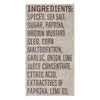 A list of ingredients for a seasoning blend.