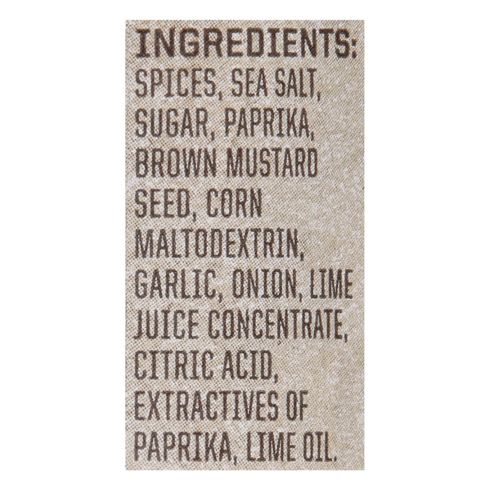 A list of ingredients for a seasoning blend.