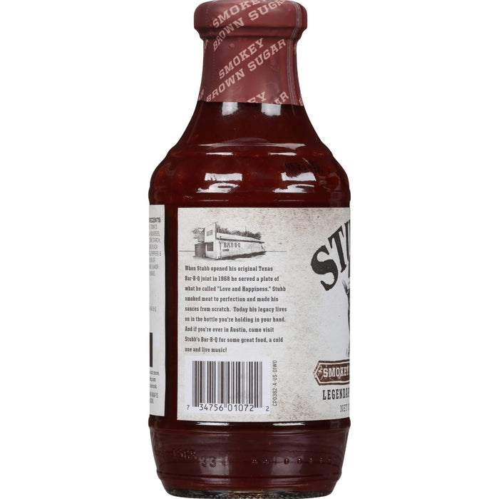Stubb's® Smokey Brown Sugar BBQ Sauce, 18 fl oz