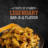 A plate of chicken wings with Stubb's Legendary Bar-B-Q Flavor.