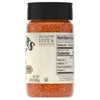 The nutrition facts panel is visible on the side of a clear shaker bottle of Stubb'S, 4.62 Oz spice rub.