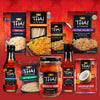 A variety of Thai Kitchen products including fried rice stir-fry rice noodles thai peanut rice noodle cart pad thai noodle kit spring onion instant rice noodle soup red curry paste premium fish sauce sweet red chili and coconut milk.