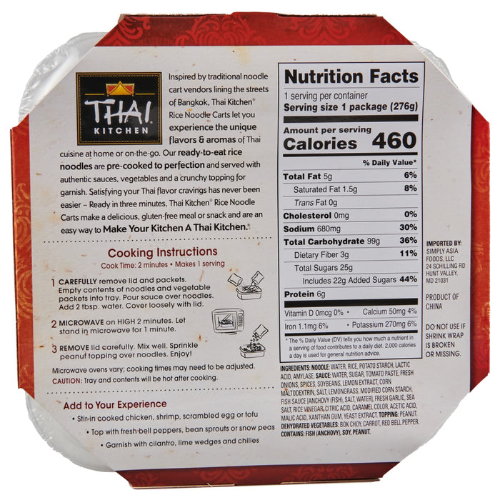 Thai Kitchen® Pad Thai Rice Noodle Cart, 9.77 oz