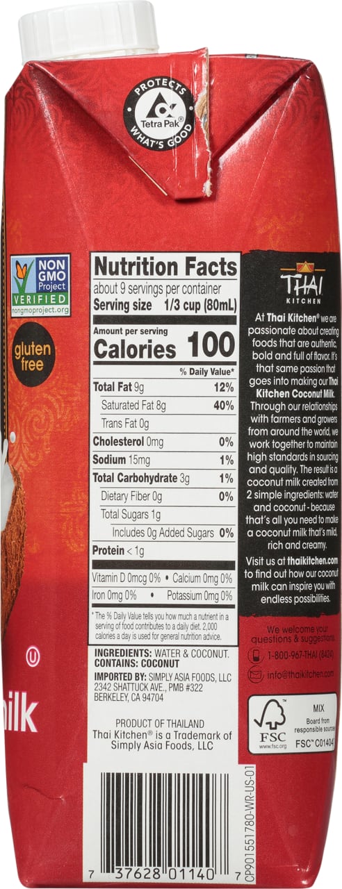 Thai Kitchen® Coconut Milk, 25.36 fl oz