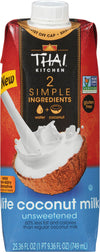 A carton of Thai Kitchen Lite Coconut Milk unsweetened.