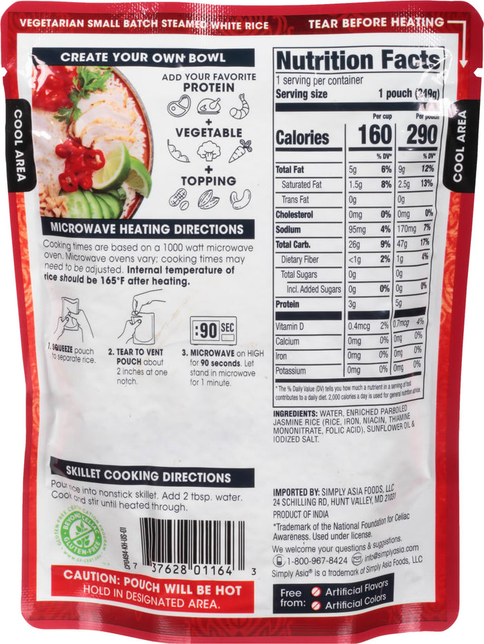 Thai Kitchen® Ready to Heat Jasmine Rice, 8.8 oz