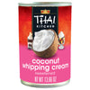 A can of Thai Kitchen Coconut Whipping Cream, showcasing the product's brand and intended use.