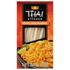 A box of Thai Kitchen stir-fry rice noodles with a picture of a finished dish on the front.