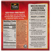 Nutritional information and cooking instructions are displayed on the back of a box of Thai Kitchen Coconut Red Curry Sauce With Chicken Rice, 9 Oz.