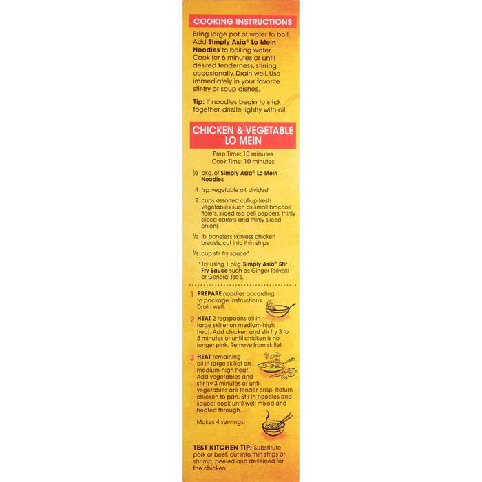 Simply Asia® Chinese Style Lo Mein Noodles, 14 oz