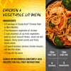 A recipe for Simply Asia Chicken &amp; Vegetable Lo Mein with a picture of the finished dish.